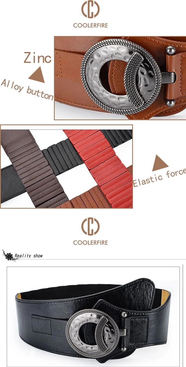 Neue NHot Mode Frauen Breite Taille Elastische Stretch Gürtel frauen Gürtelriemen Gürtel Für Frauen Cinturon Mujer Kummerbund Strap LB029 – Detail 3