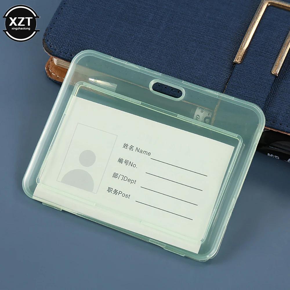 غطاء بطاقة شفاف مقاوم للماء حامل بطاقة حافلة الطالب حافظة بطاقات الائتمان التجارية حامل بطاقة الهوية البنك حماية ملحقات المكتب