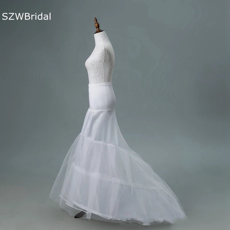 New Arrival Mermaid Wedding dress petticoat underskirt Bride Jupon sous robe mariage Plus size Petticoats hard tulle skirt