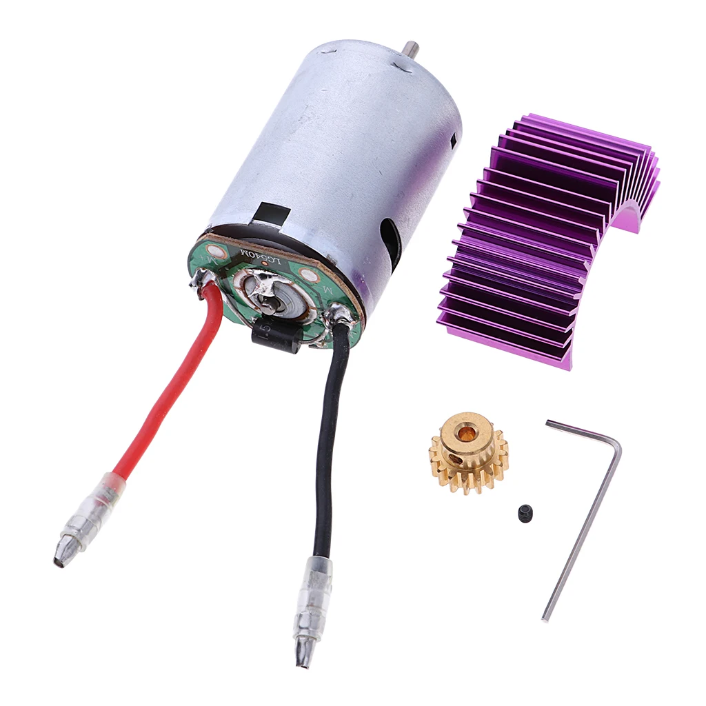 For Wltoys 12428 12423 1/12 RC Car 540 Motor 17T Motor Gear Radiator 12428-0121+0088+XY12017 Motor+Heat Sink+Gear