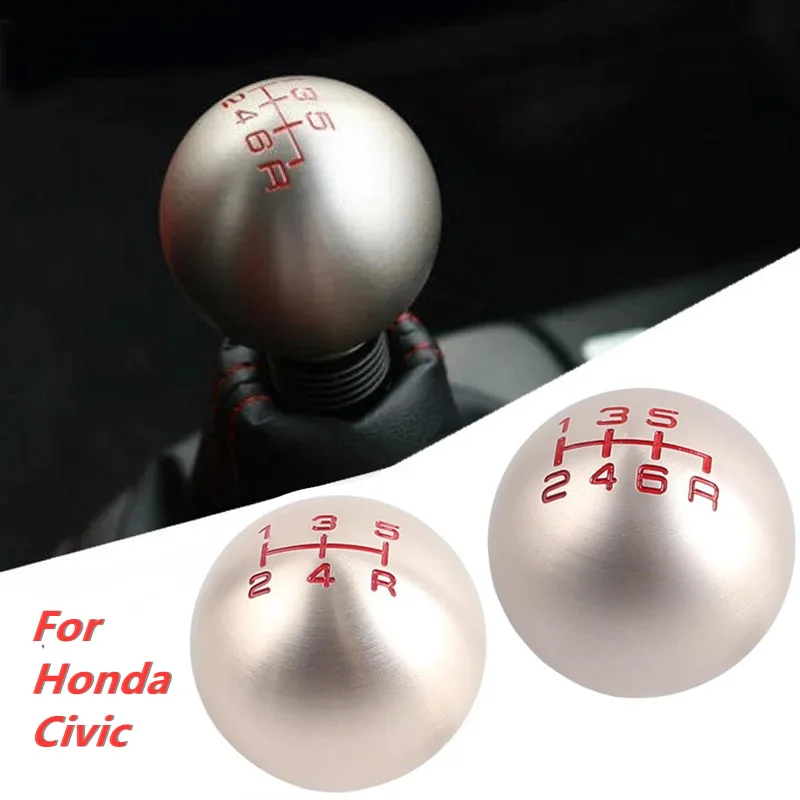 For Honda Civic City FD2 FN2 EP3 TYPE R DC2 DC5 AP1 AP2 S2000 F20C Aluminum 5/6 Speed Gear Shift Knob STICK Lever Accessories