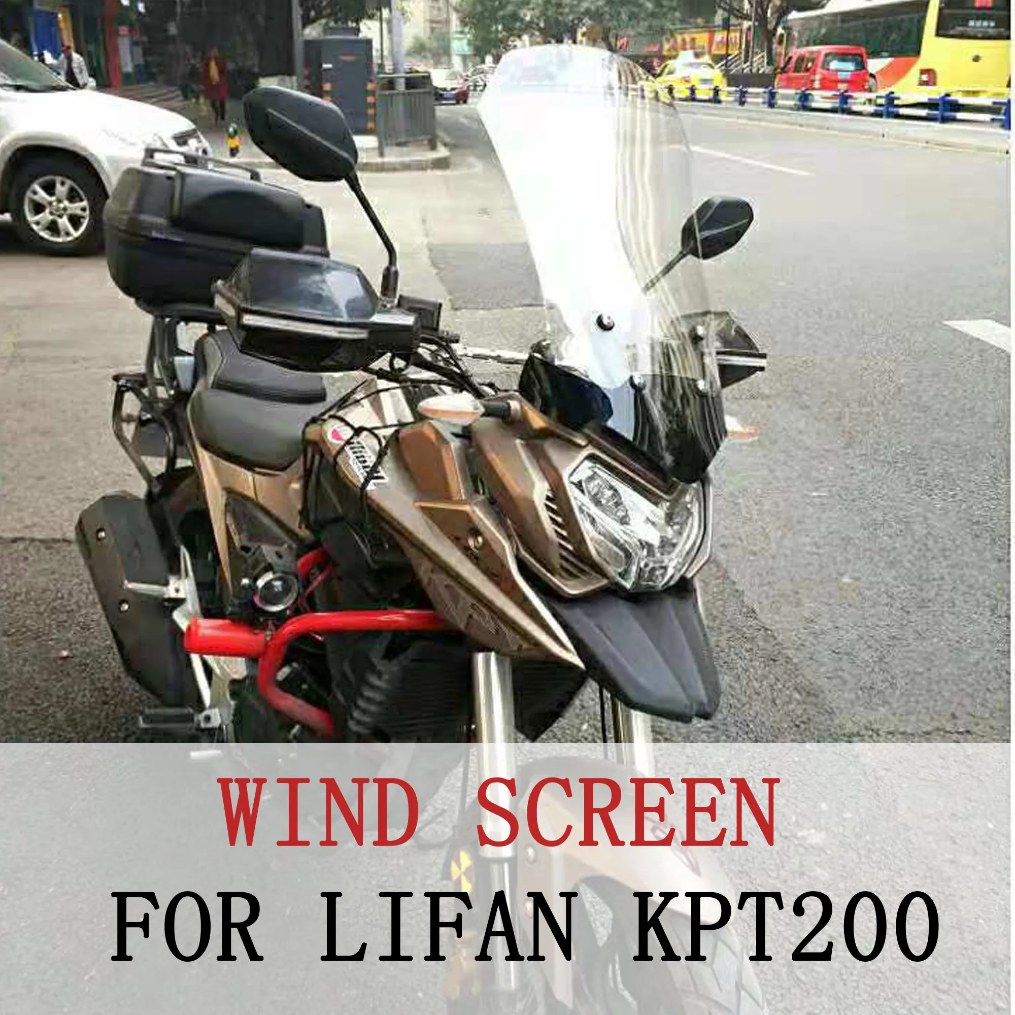 

Motorcycle Windscreen For LIFAN KPT200 Windshield Deflector Protector Wind Screen LIFAN KPT200 KPT 200