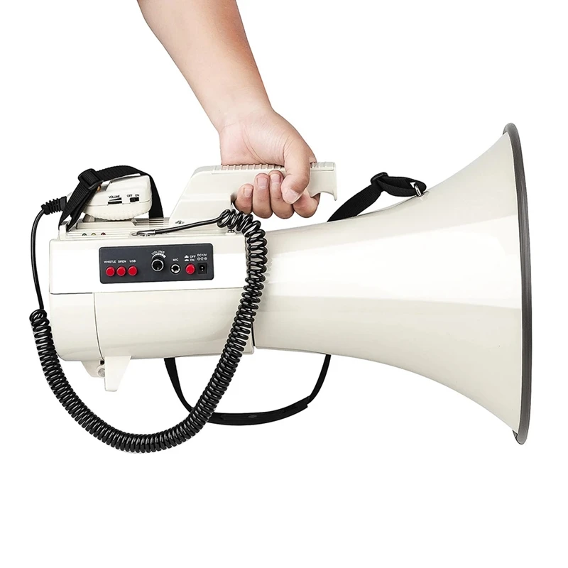 Ultra High Power 75W  2km Amplified Multi Function Speaker Megaphone for Football Match Sports Meeting