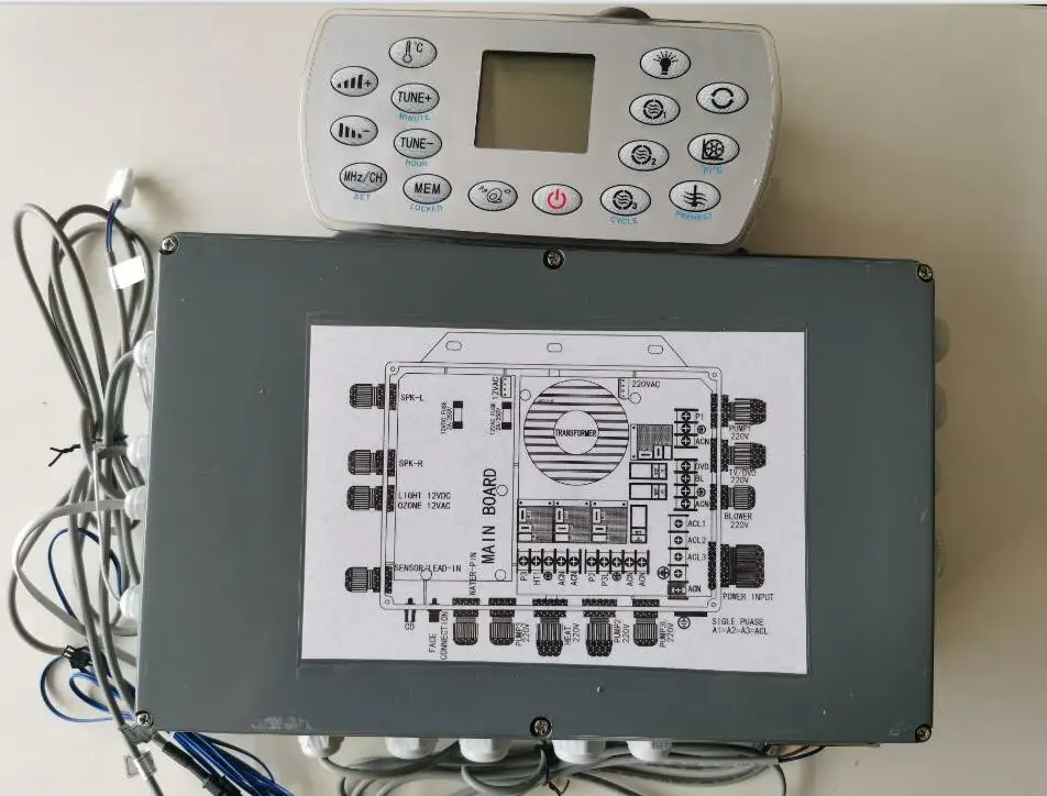 

hot tub controller Pack fit JAZZI2-2P JAZZI2-3P Jazzi 2-3 pump spa + LX heater + 12VDC light