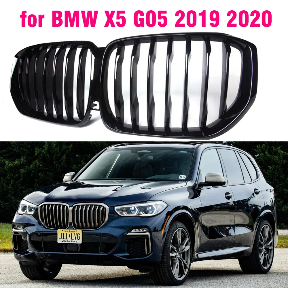 

BLACK Grille ABS Front Replacement Hood Kidney Grill For BMW G05 X5 2019 xDrive40i xDrive30i xDrive30d M styling