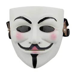 Mascarilla táctica de malla metálica para Vendetta, máscara decorativa protectora de cara completa para Airsoft CS Wargame, Paintball, fiesta de Cosplay militar