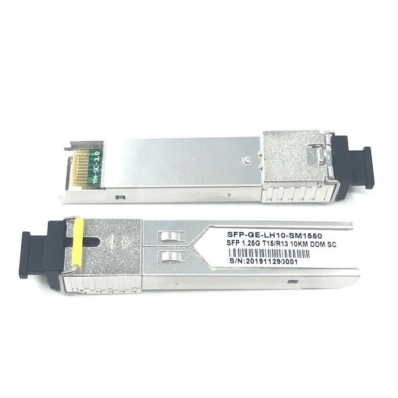 SC SFP Fiber optic module 1.25G SC 10KM 1310/1550nm Single Fiber SFP Optical Module Transceiver FOR ONU OLT5 pairs compatibility