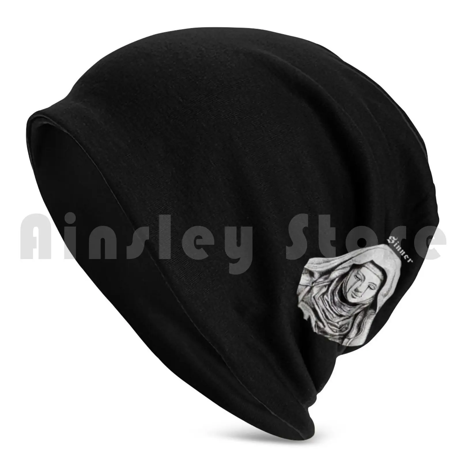 Sinner Beanies Knit Hat Hip Hop Sinner Nun Dot Dots Doterra Dotwork Dotworknow Pointillism Points Cry Greece