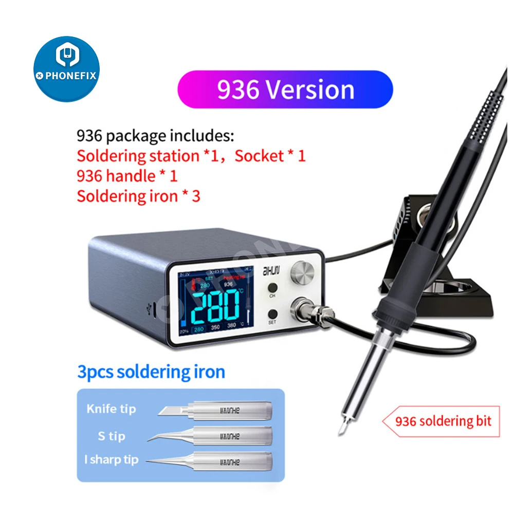 AIXUN T3A T3B 200W Soldering Station With Electric Soldering Iron T115/T210/T245 /T12 For Mobile Phone SMD BGA Repair Tools