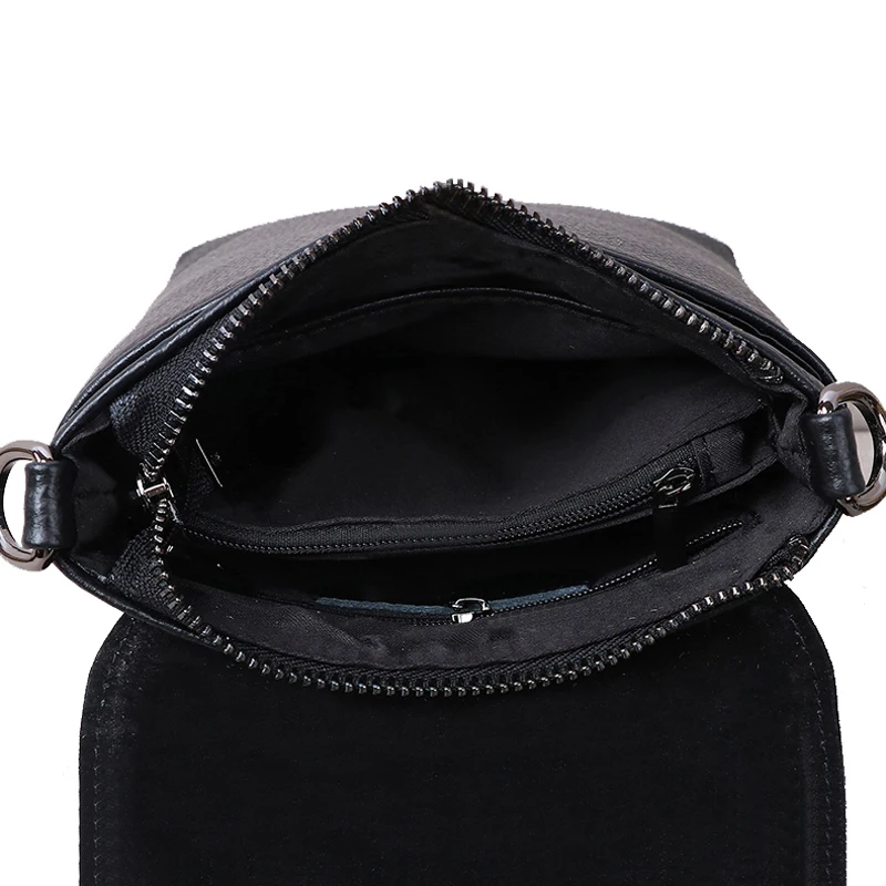 Genuine Leather Flap Small Ladies Crossbody Bags Female Fashion Shoulder Messenger Bags For Women Luxury Handbag Party Purse