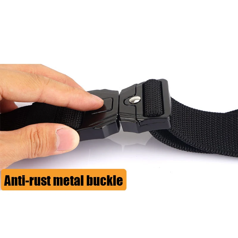 HSSEE New Tactical Belt for Men Zinc Alloy Quick Release Pluggable Buckle Military Belt Outdoor Casual Belt Girdles Male Gift