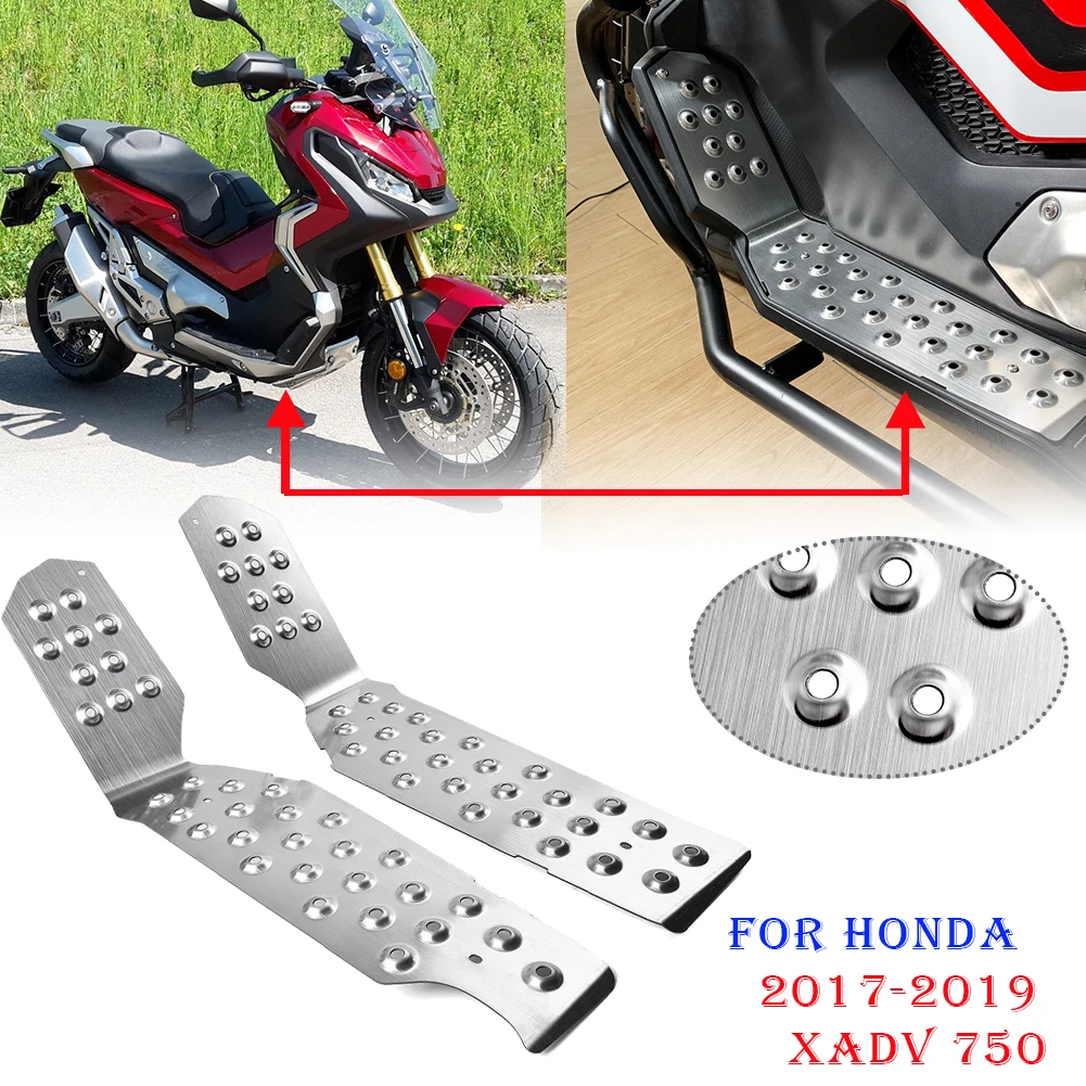 For Honda XADV 750 2017-2022 2021 Foot Plate Board Pedals Footrest Mat Pad Cover Protecter XADV750 X-ADV 750 Accessories 17 18