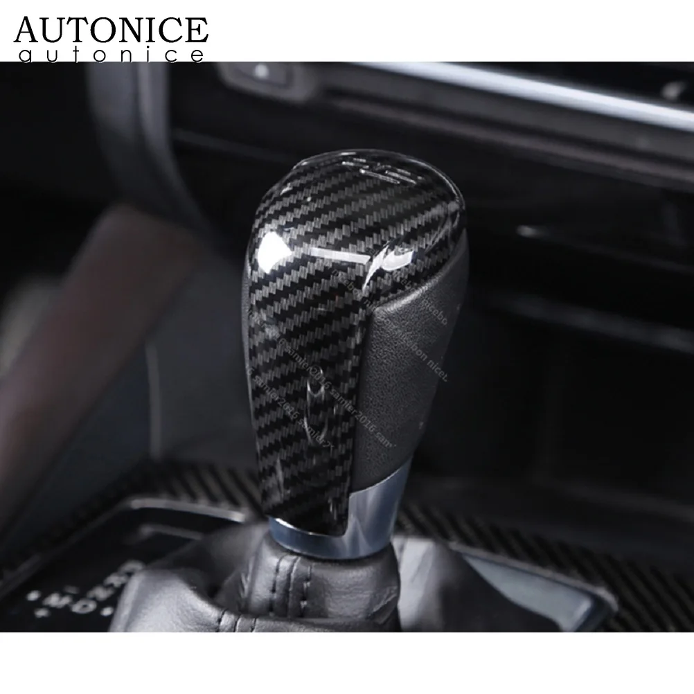 Carbon Fiber Color ABS Gear Shift Knob Cover trim fit For Mazda 3 Mazda 6 Mazda2 CX5 CX3 CX8 CX9 CX-3 CX-5 CX-8 CX-9 2014-2018