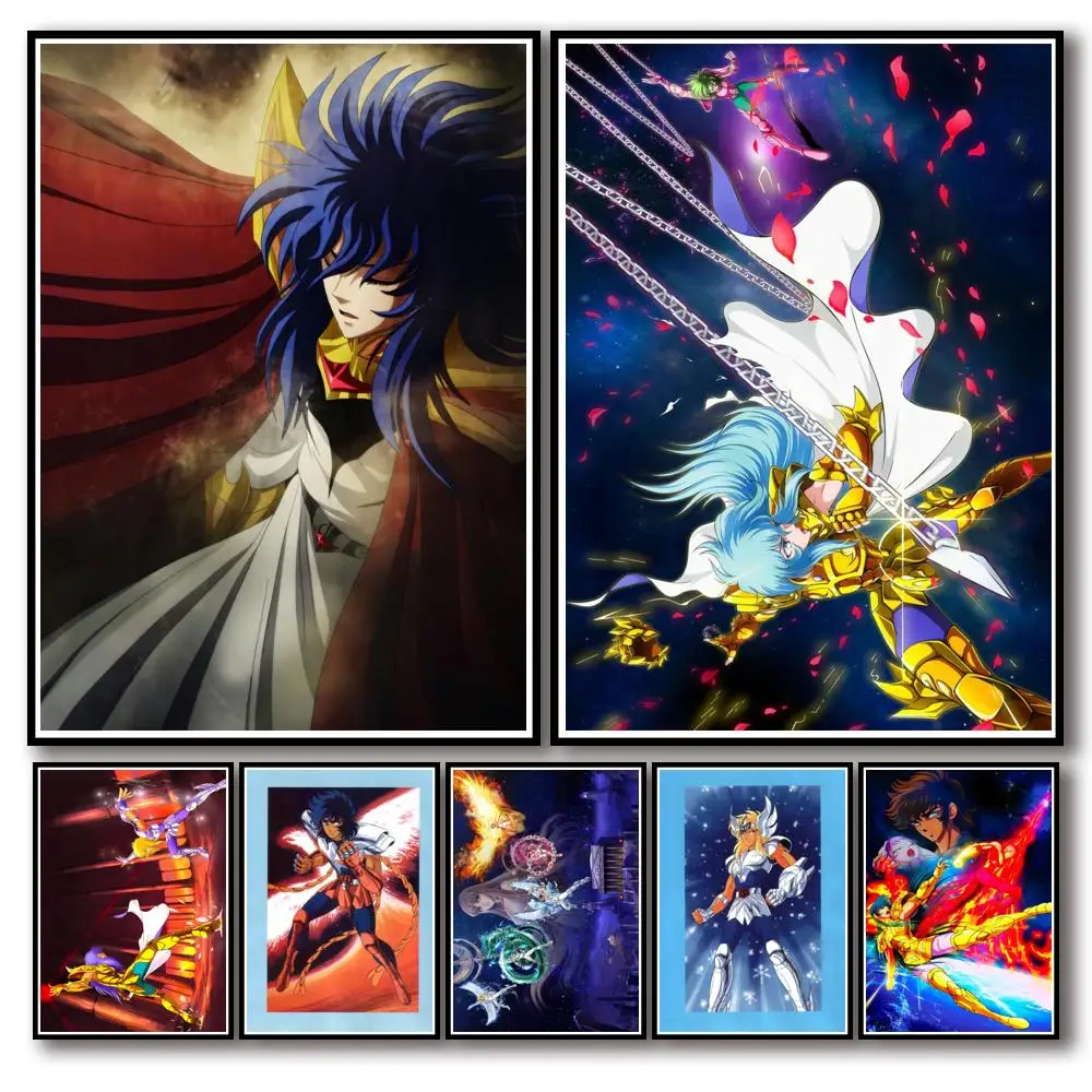 Pintura de diamantes 5D Anime Saint Seiya, mosaico de diamantes cuadrado completo, imagen de diamantes de imitación, bordado de diamantes redondos, decoración del hogar