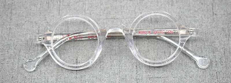 Acetat Vintage Kleine Runde Brille Männer Brillen Rahmen Frauen Optische Verordnung Spektakel Klare Brillen – Detail 17