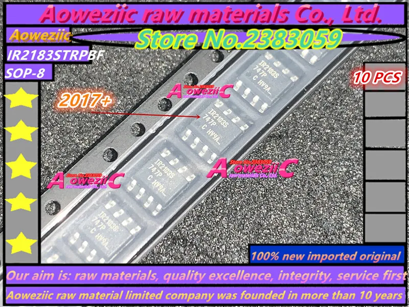 

Aoweziic 2017 + 100 новый импортный оригинальный чип драйвера ворот IR2183STRPBF IR2183STR IR2183S