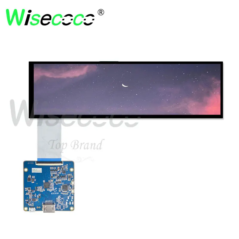 8.8 Inch 1920x480 LCD Display Stretched Bar Screen Aida 64