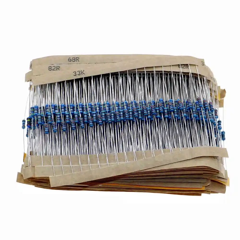 1460pcs 73 Kinds x 20pcs 1R-1M 1% 1/4W Metal Film Resistor Assorted Kit set with Plastic Case