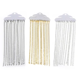 12pcs/lot Metal Open Link 2.0mm Necklace Chains with Lobster Clasps for Jewelry Making DIY Accessories Supplies 40cm