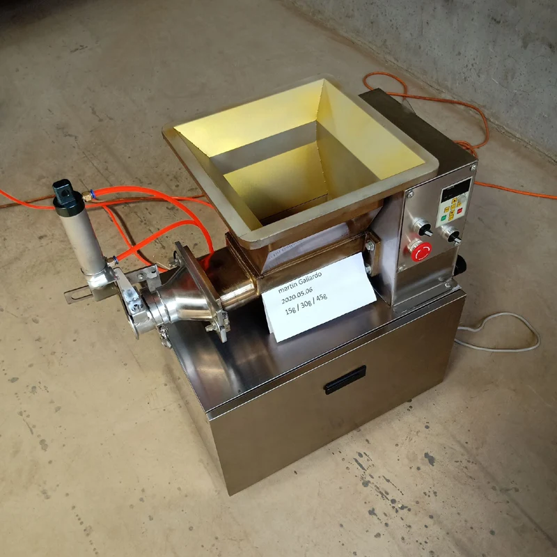Máquina divisoria de bloqueo de masa de 10-500g, máquina divisora de masa de pan pequeña de alta eficiencia, cortadora de masa