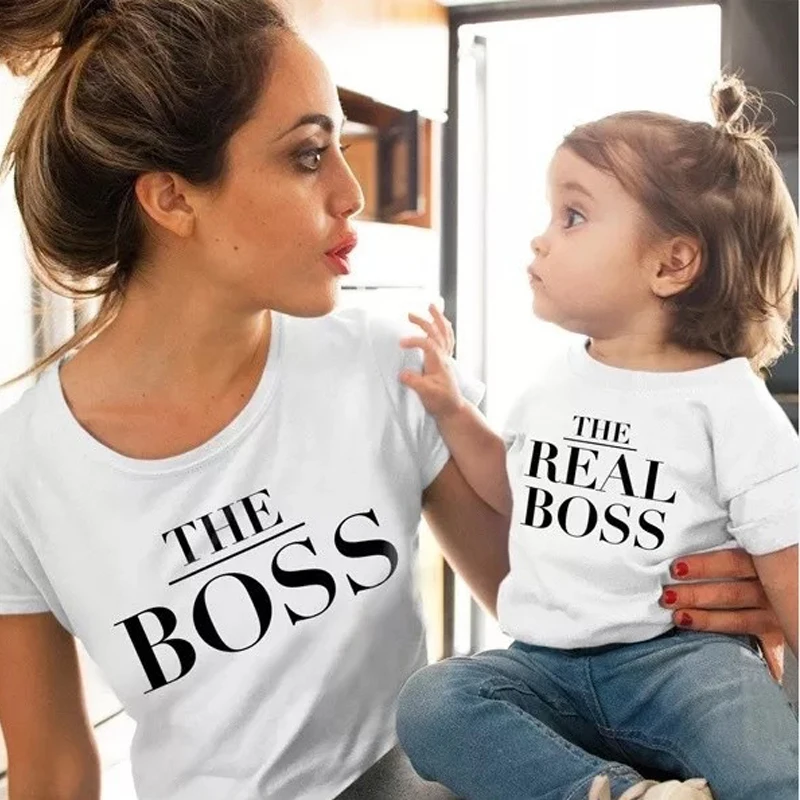 Summer Family Matching Clothes Mommy And Me T Shirt Mother Daughter Son Outfits Mum Mom T-Shirt Baby Girl Boys T Shirt