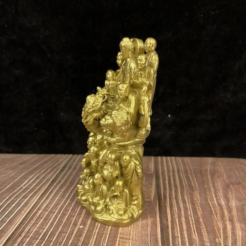 Seiko brass Eighteen Arhats Buddha consecrate Buddha decoration crafts statue