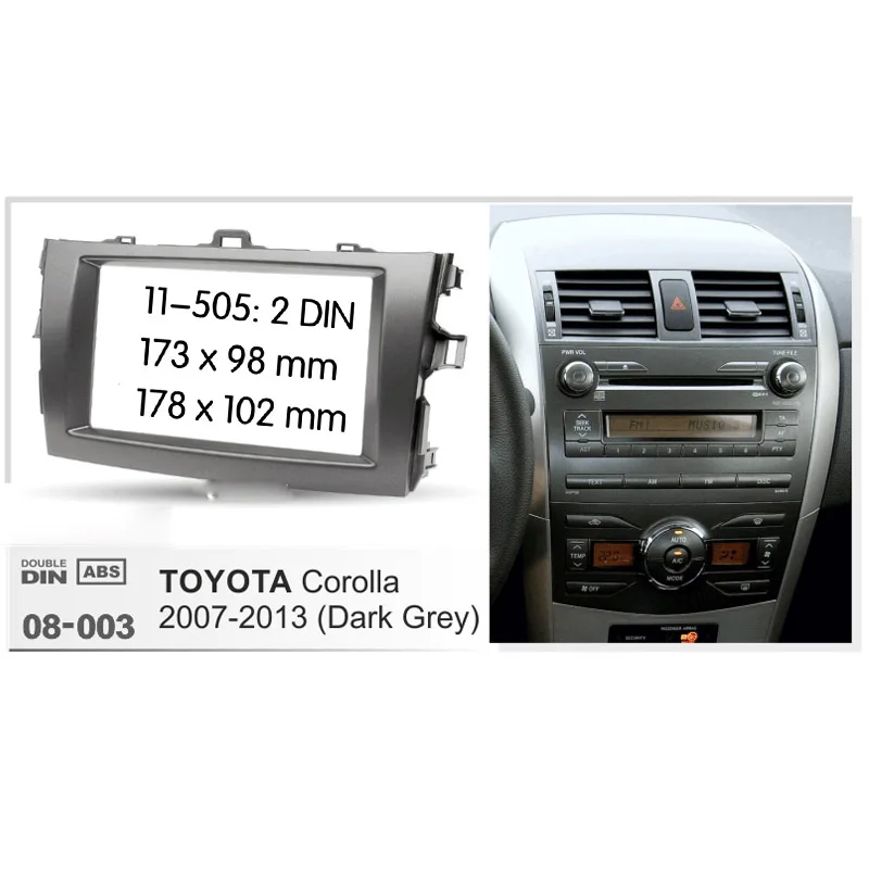 

Car Dash Radio 2DIN Frame Fascia Panel Trim for Toyota Corolla 2008 - 2010 car radio frame