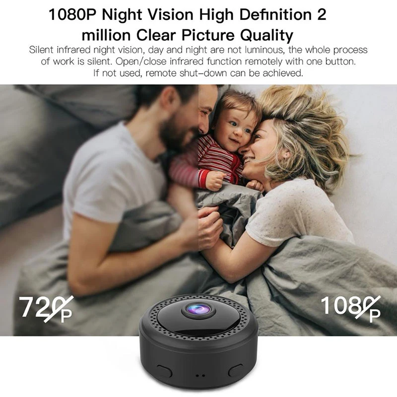 Wifi Mini Camera Smart Home Video Kamera Security Protection IP Cam Remote Night Vision Motion Sensor Magnetic Body Microcamera
