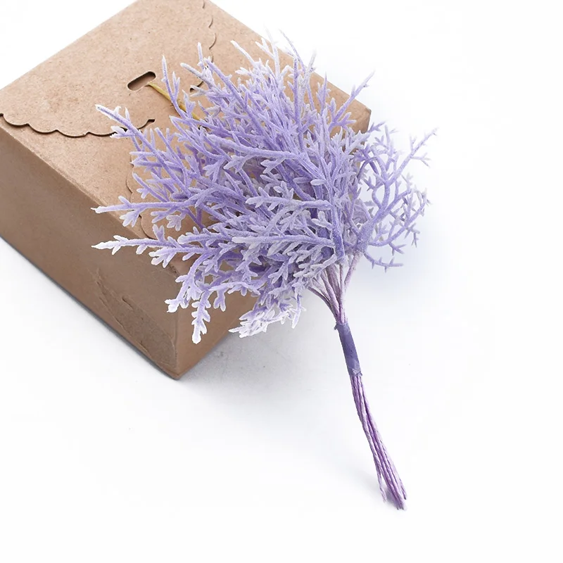 10 stücke Mehrfarbige Weihnachtsbaum Dekorative Blumen Kränze Hochzeit Basis für Wohnkultur Diy Geschenke Box Künstliche Pflanzen Großhandel – Detail 14