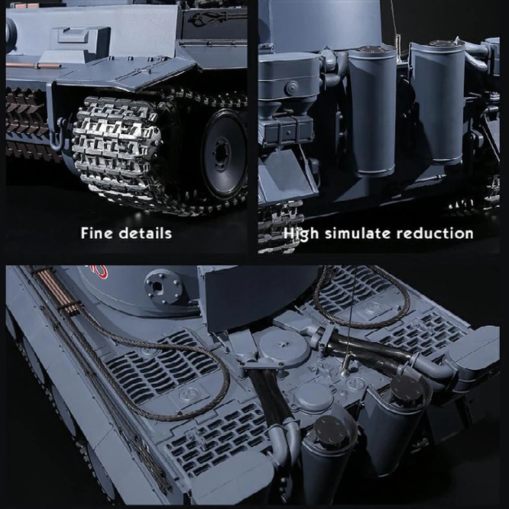 ドイツのタンクモデルtiger1,リモートコントロール玩具,第二次世界大戦,rtr,第二次世界大戦,軍隊モデル,ホビーグレード,1/16