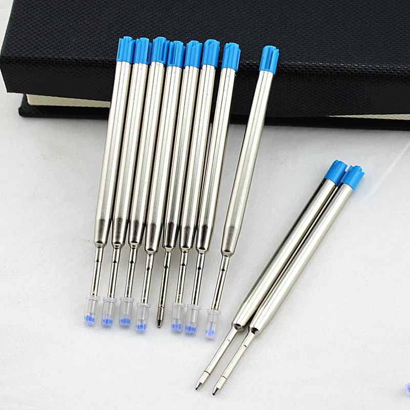 98mm B2 Tactical Pen Refill 424 Metal Refills Metal Ballpoint Pen Refill Universal Black Blue Refills For Tactical Pens