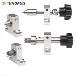 Tornio per la lavorazione del legno retrattile fai da te ditale per foratura contropunta accessori per tornio rotativo per mini tornio macchina per perline