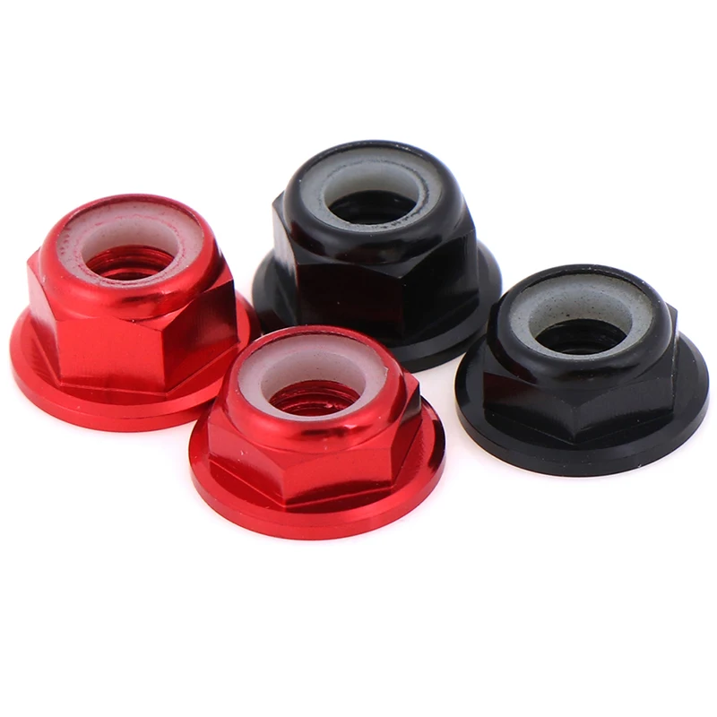 5Pcs M5 Aluminum Flange Nylon Nut Low Profile CW CCW Anti-Loose Insert lock For 2204 2205 2206 Brushless Motor RC QAV250 210