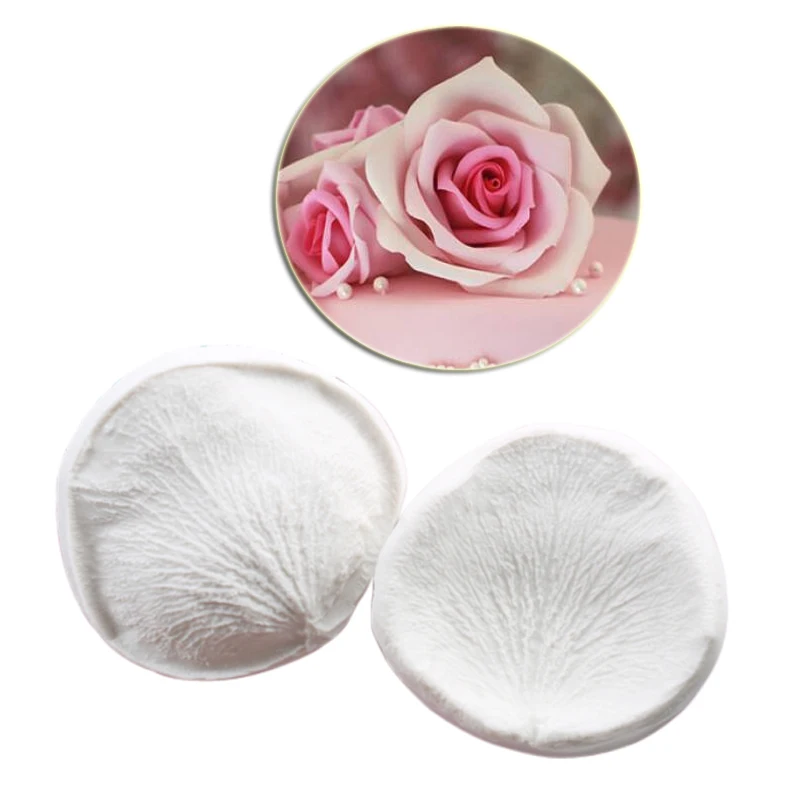 

Large Rose Flower Veiners Silicone Molds Fondant Sugarcraft Gumpaste Resin Clay Water Paper Cake Decorating Tools M2302