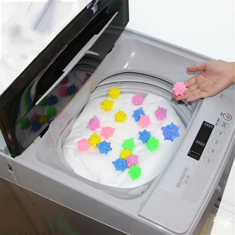 Bolas de lavandería de descontaminación, separación de ropa, bolas de limpieza antienredos, cuidado de la ropa, Bolas Mágicas de limpieza del hogar, 5 piezas