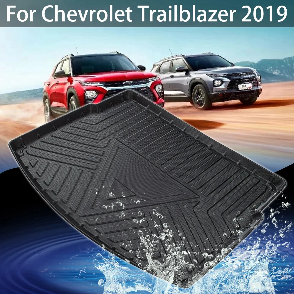 Car Rear Trunk Mat Boot Liner Cargo Trunk  Floor Non-Slip Mat Cover Rubber Automobile Interior Accessories For Trailblazer 2019