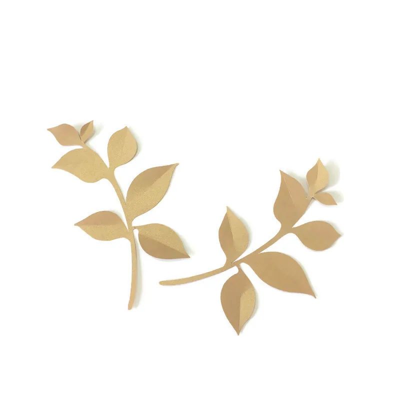 Artificial Leaves Flowers Vine Fleurs Artificielles Backdrop Fake Leaf Giant Paper Leaves Wedding Party Decor Nursery Garland