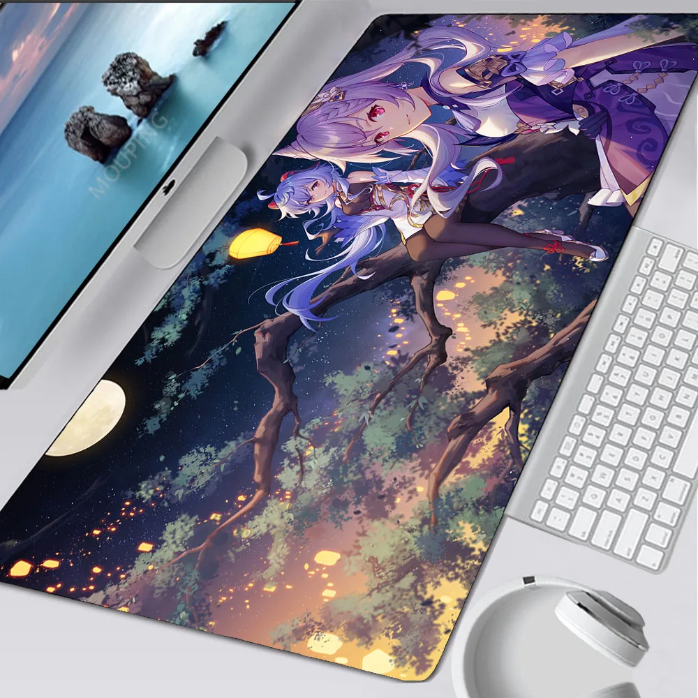 

Mouse Pad Genshin Impact Ganyu XXL Deskmat Gamer Anime Sexy Girl Large Desk Mat Computer Gaming Peripheral Accessories Mousepads