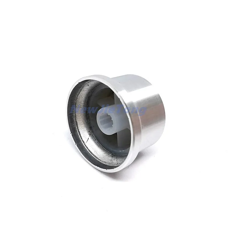 Liga de alumínio prata Switch Caps, Roatry Encoder Potenciometer Knob, Plum Shaft Type, 30x18mm, 2pcs