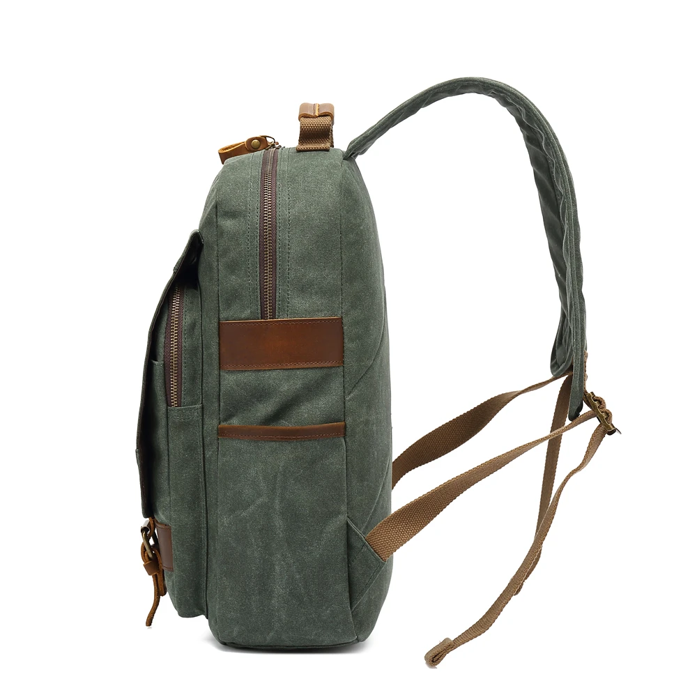 Anti theft canvas backpack school boy girls rucksack 2021 canvas backpack leather mochila travel outdoor canvas backpack