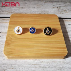 Masonic Lapel Pins Badge Mason Freemason 3D Zinc Alloy black color Round shape Mason Exquisite Broock for Gift Accessory