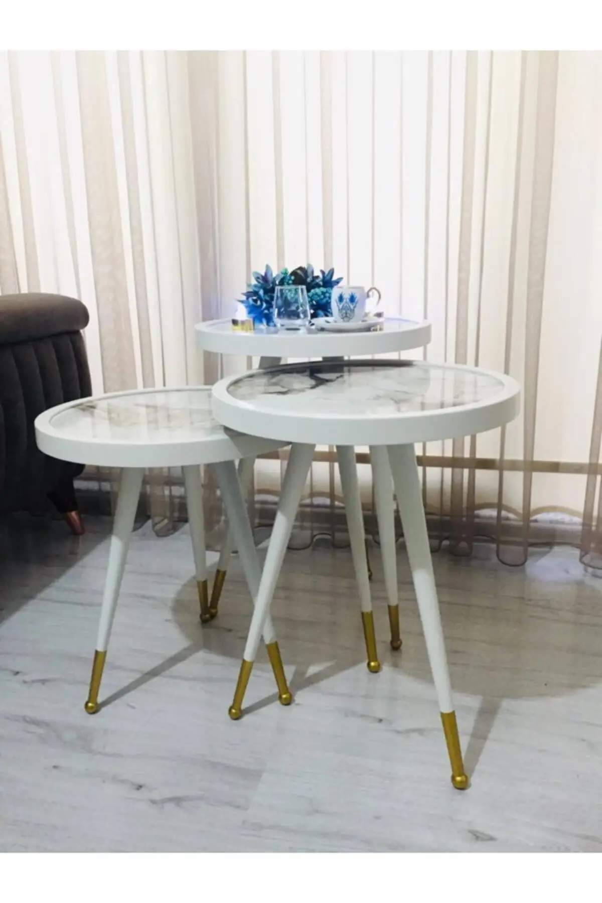 Zigon Salontafel 3 Pcs Koffie Tafels