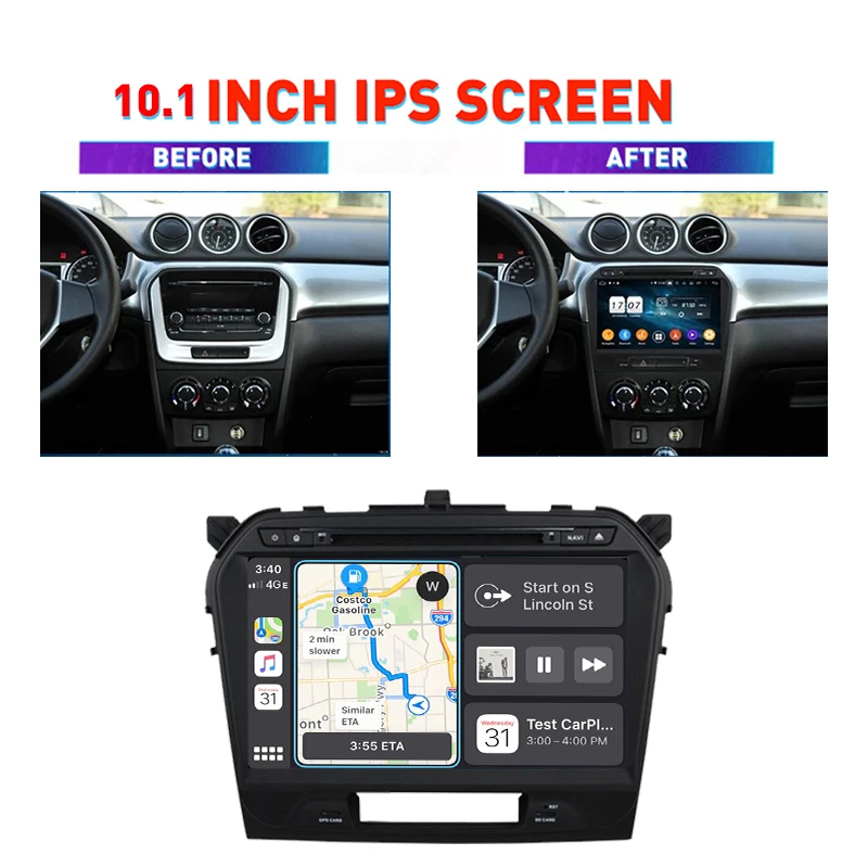 Carplay PX6 DSP Car DVD Player For Suzuki Vitara 2015 2016 2017 2018 2019 Navigation GPS Radio Wifi Bluetooth Head Unit 2din RDS