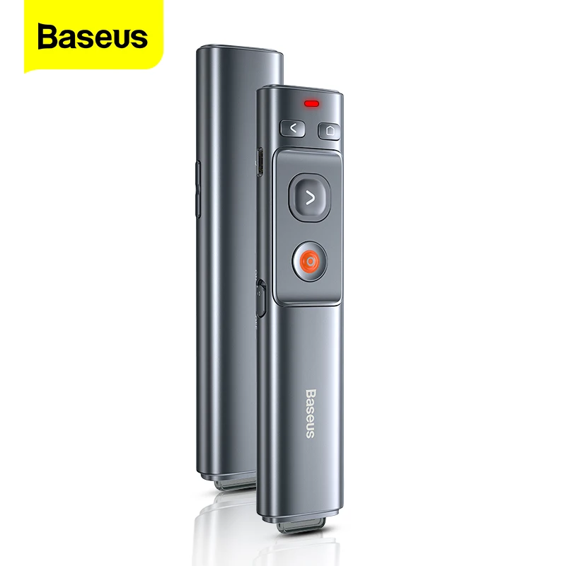 Baseus Wireless Presenter Pointer USB C Charging Adapter Projector Powerpoint Slide Remote Control Infrared Presenter Pen