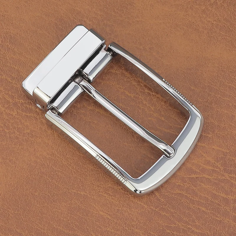 High Quality Silver pin buckle designer men only buckle not belts Casual young men Suitable for the 3.3cm width of the belts