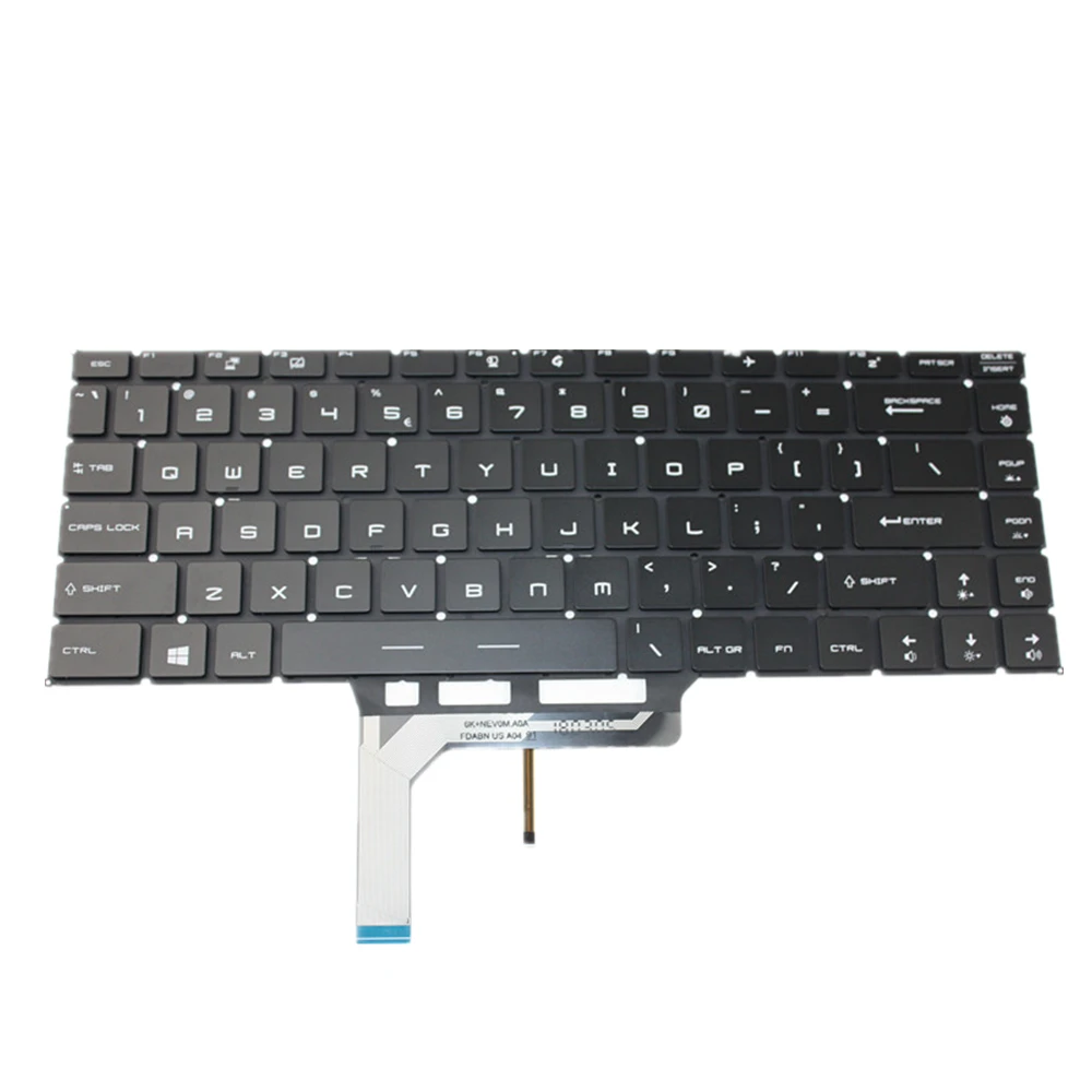 

Laptop Keyboard For MSI For Creator P65 Black US United States Edition