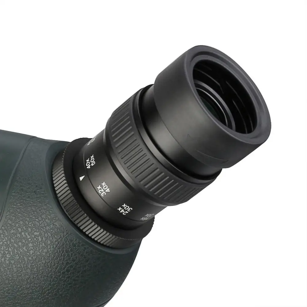 Telescópio SVBONY SV406P ED Spotting Scope 20-60x80 Dual Focus IPX7 Telescópio de observação de pássaros à prova d'água Tiro com arco com câmera SV205