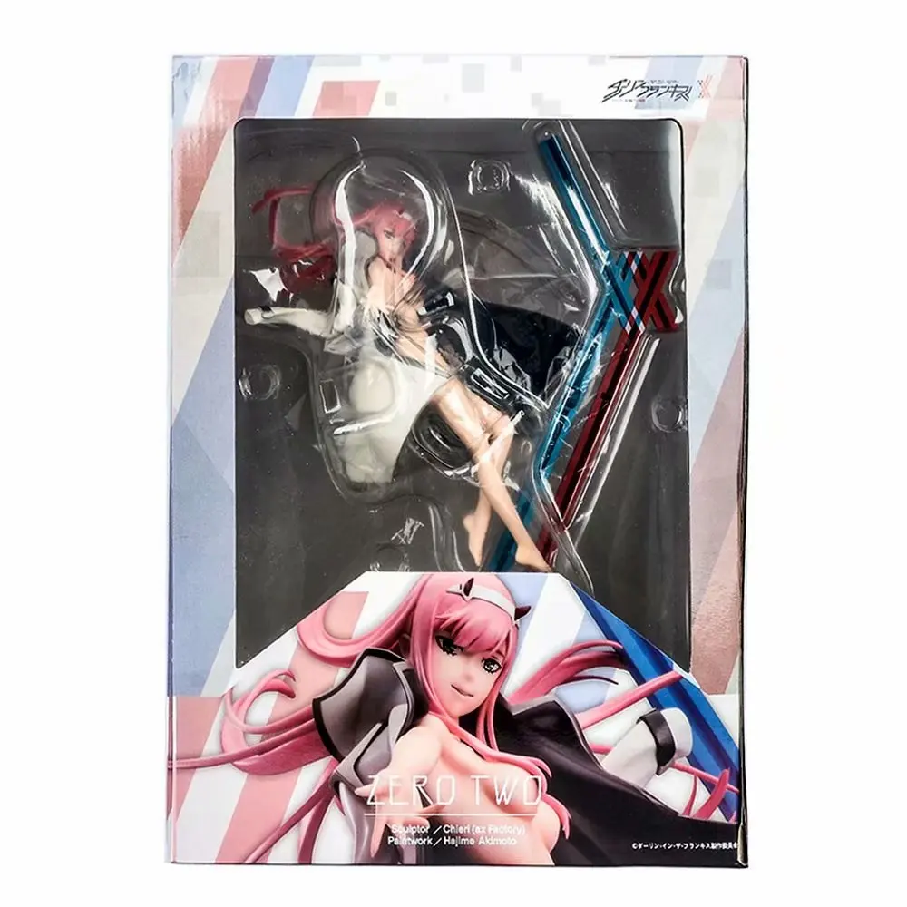 34cm New Japanese Anime Figure Zero Two DARLING in the FRANXX 002 Action Figure PVC  Sexy Girl Toys Collection Gift