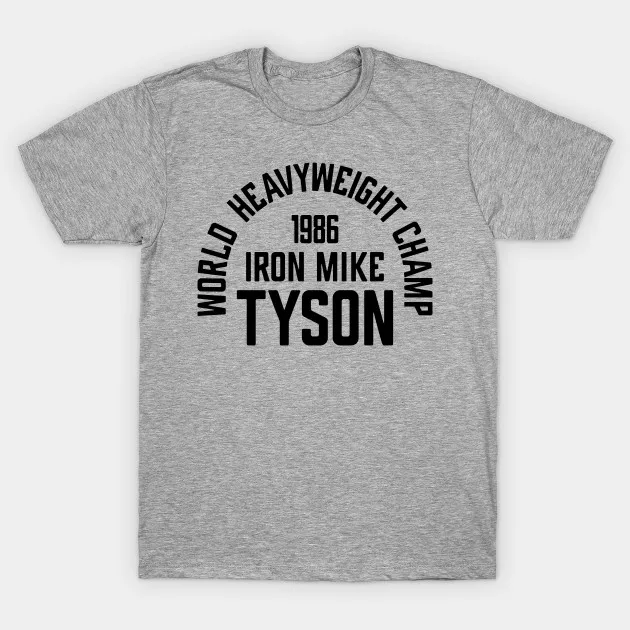 Iron Mike Tyson Boxing Custom Design Men\'s T Shirt World Heavyweight Champ 1986