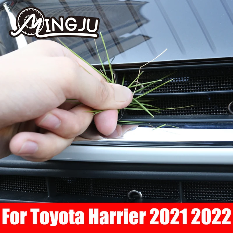 For Toyota Harrier 2021 2022 Car Middle Insect Screening Mesh Front Grille Insert Net Anti-mosquito Dust Accessories